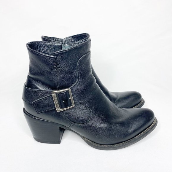 Durango City Philly Shorty Leather Side Zip Boot Black Size 6.5 - Picture 3 of 11